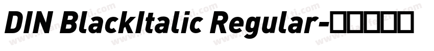 DIN BlackItalic Regular字体转换